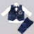 Navy Blue boys first birthday outfit Online