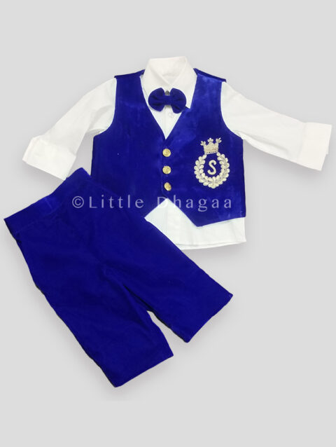 Baby Boy Party Wear Waist Coat Set